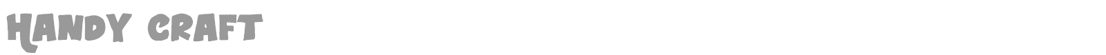 Handy Craft font preview